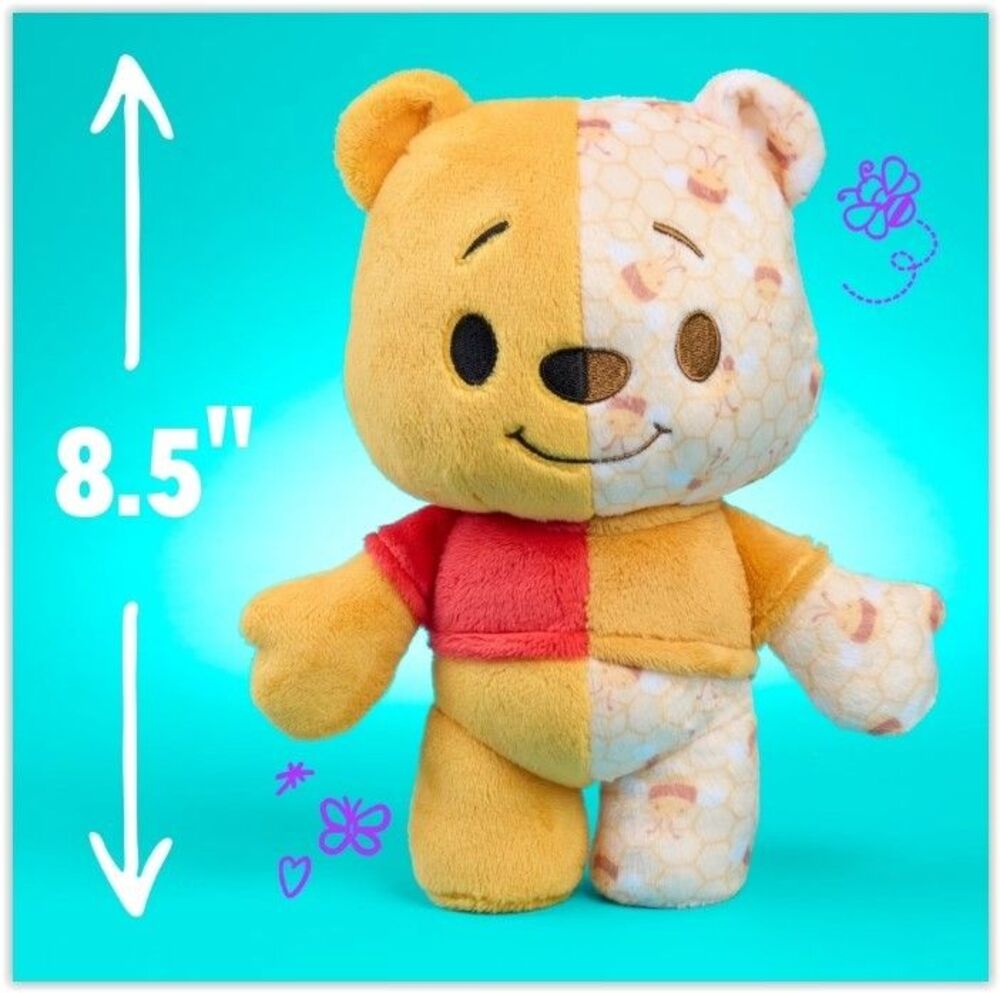 Winnie the Pooh 8.5" Disney Happy Haul 2 Toned Stuffed Plush Toy Remix'd NEW